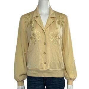 Philippe Marques Vintage Yellow Long Sleeve Blouse Size 10